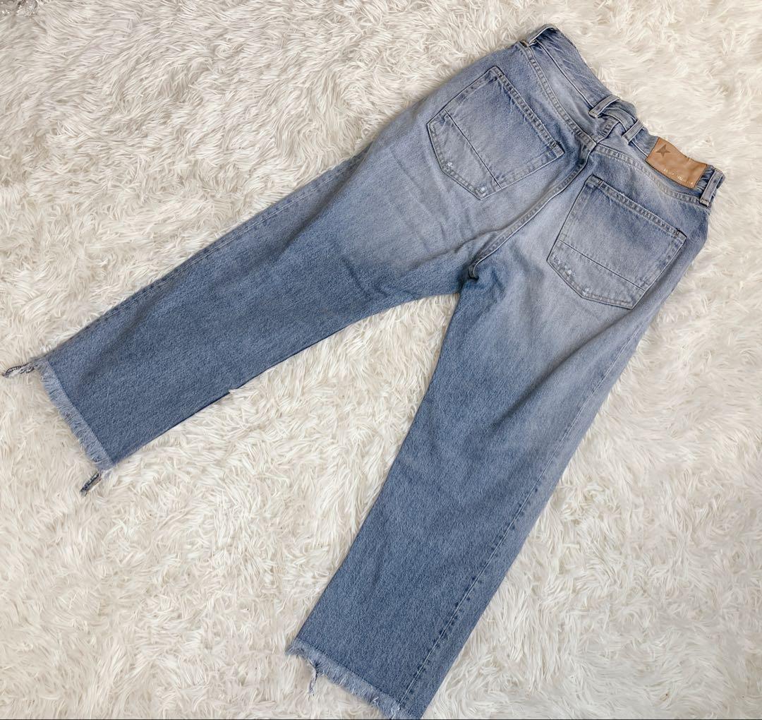 【美品】ドゥーズィエムクラス　ゴールデングース　TEXAS デニム　カットオフ