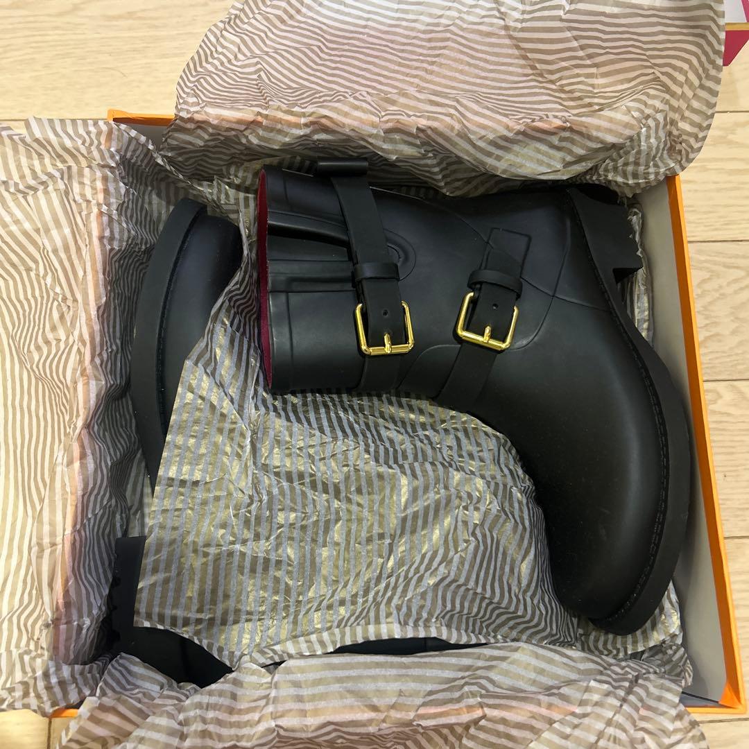 美品　レア　ケイトスペード　ブラックショートブーツ　長靴