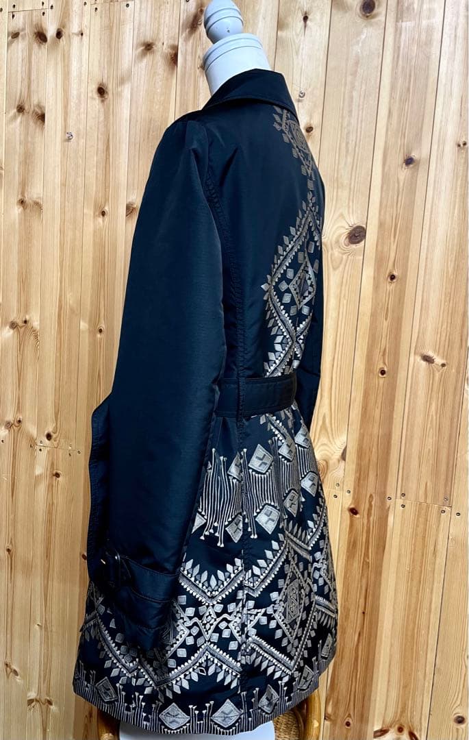K*u様 美品！ETRO Milano エトロ 中綿あり トレンチコート 黒 ★