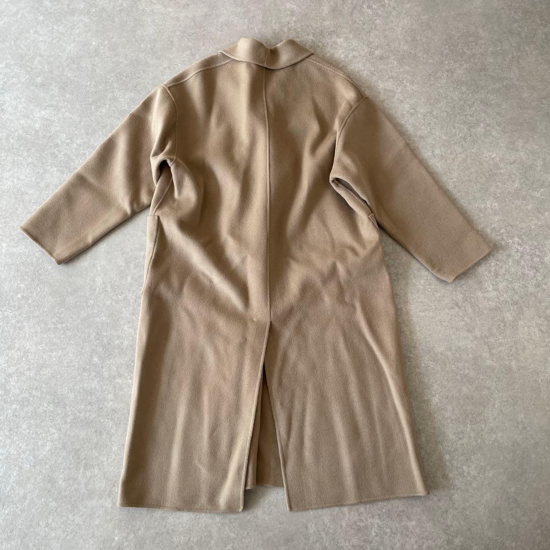 新品同様 na.e Shawl Collar Wool Coat_Greige
