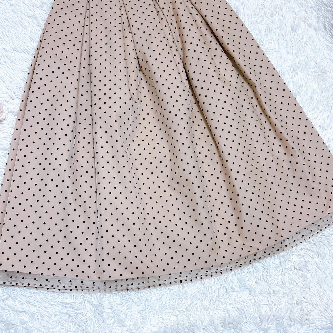 mini★年末大セール★様ツルバイマリコオイカワ　ドットチュールスカート36