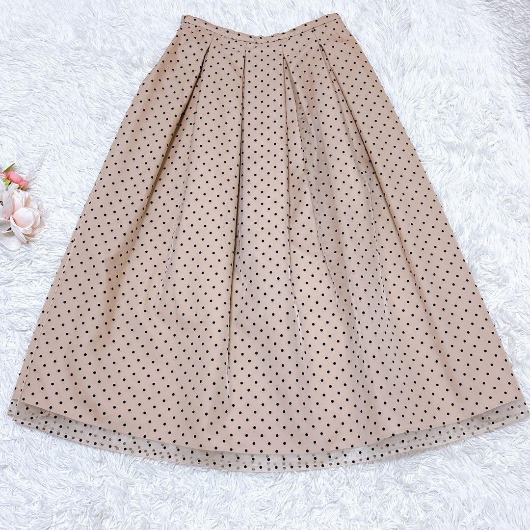 mini★年末大セール★様ツルバイマリコオイカワ　ドットチュールスカート36