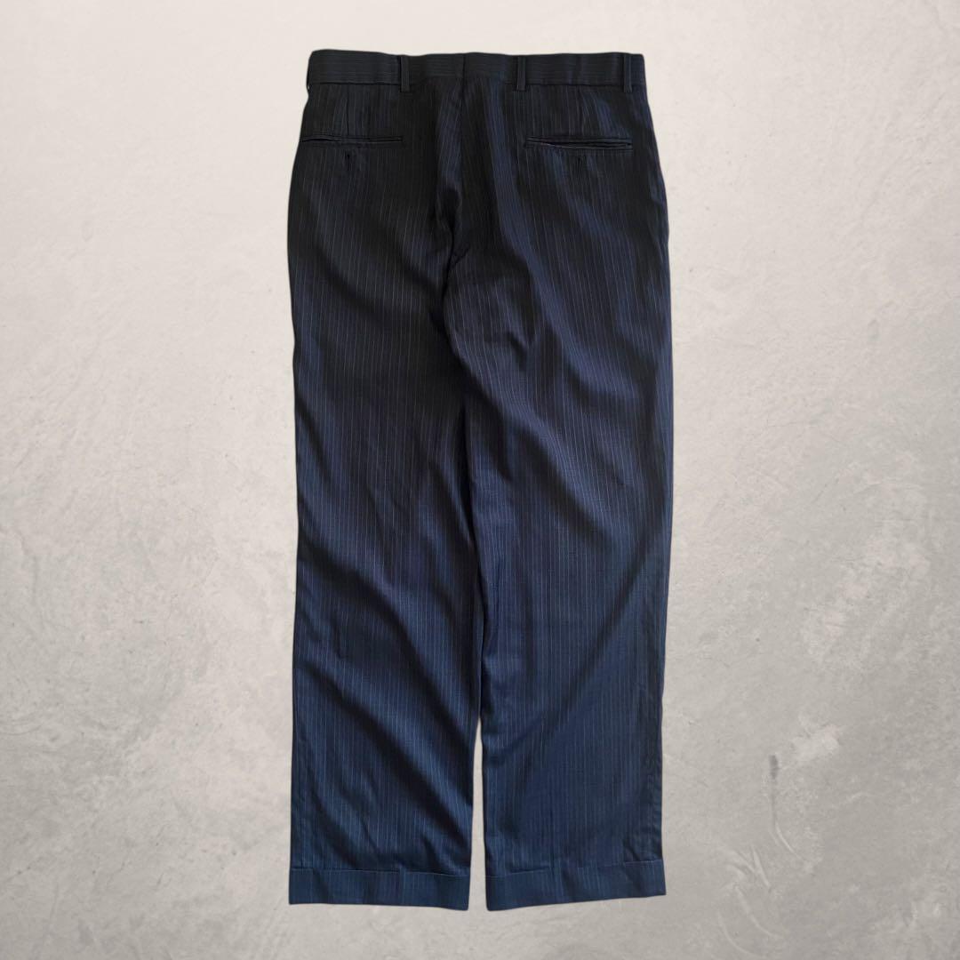 c-boy style 90sレトロ総柄ニット brooksストライプPT M