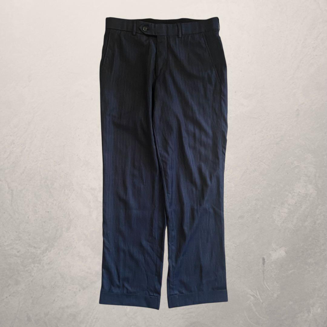 c-boy style 90sレトロ総柄ニット brooksストライプPT M