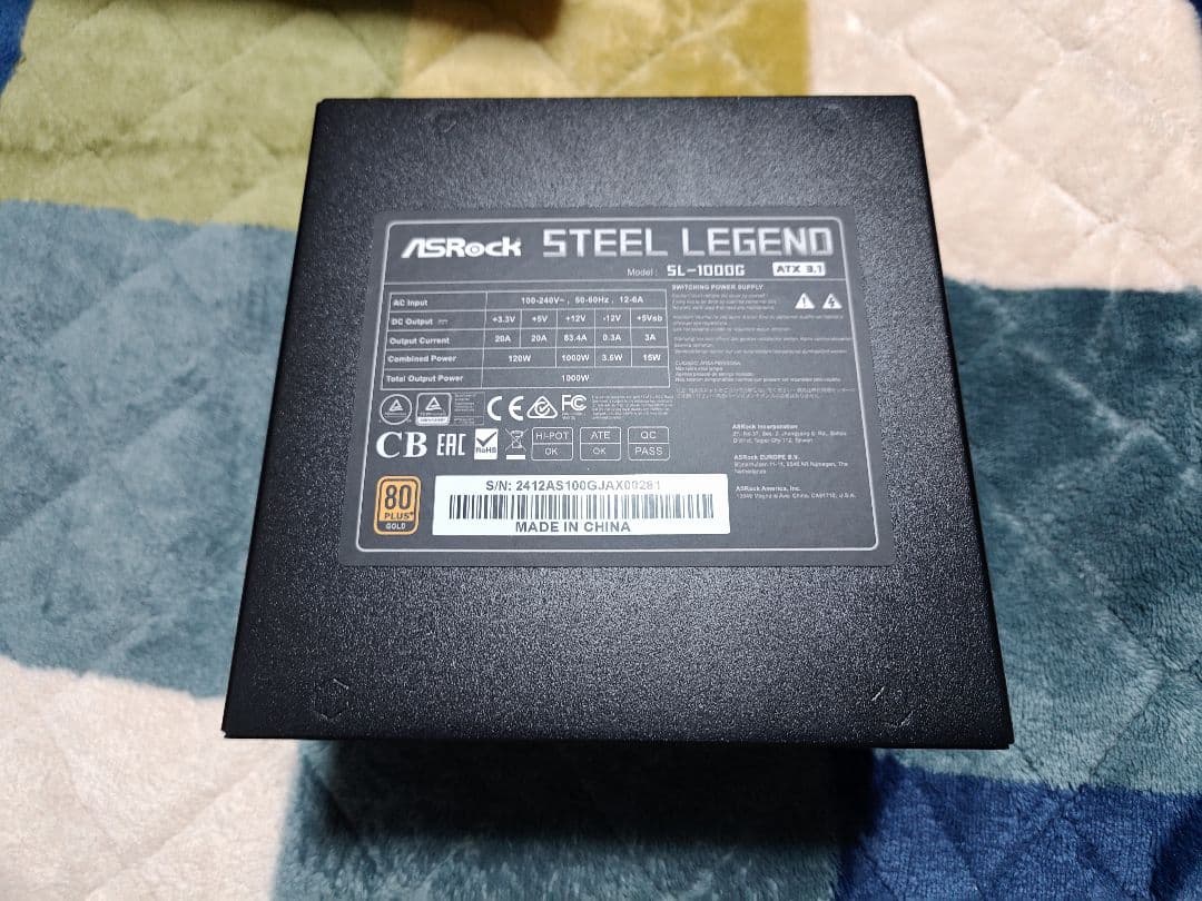 ASRock SL-1000G 1000W 電源ユニット