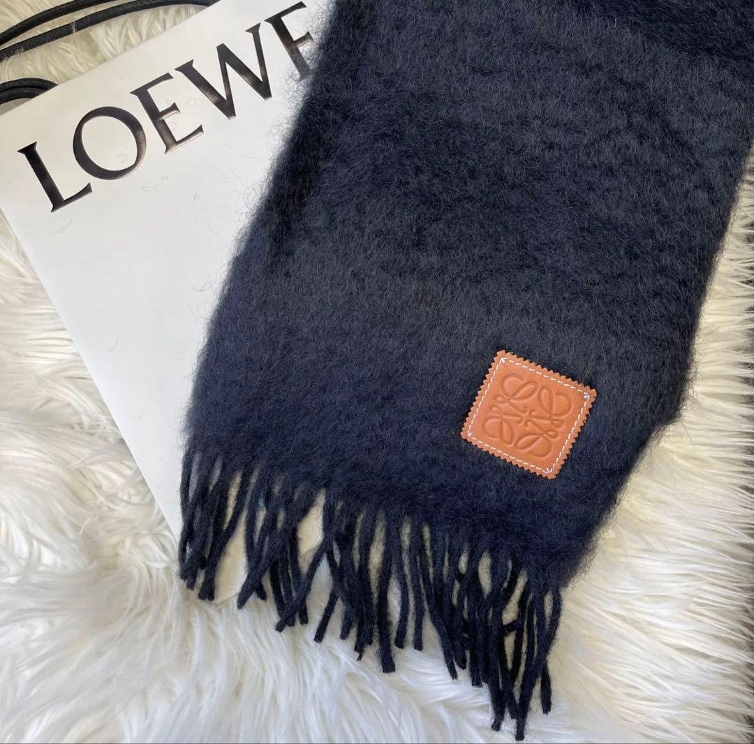 LOEWE ロエベ ウール モヘア マフラー スカーフ