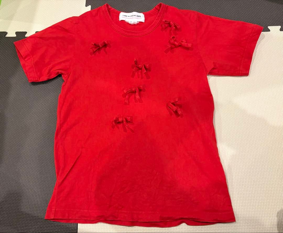 コムデギャルソンガール　赤　Tシャツ