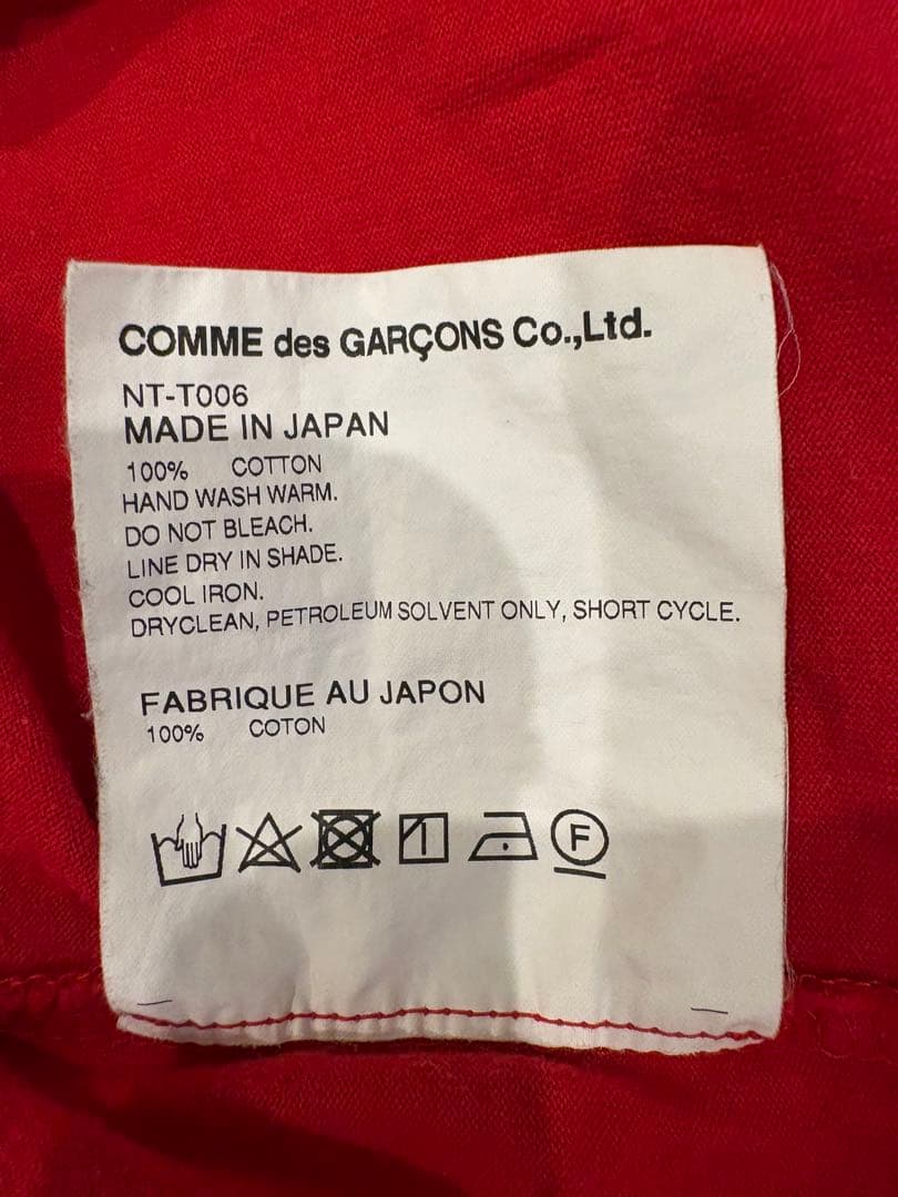 コムデギャルソンガール　赤　Tシャツ