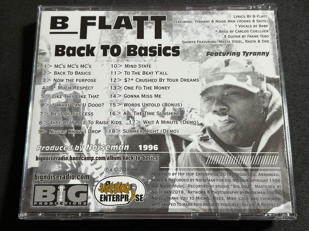 激レア アングラ B FLATT - BACK TO BASICS ''CD''