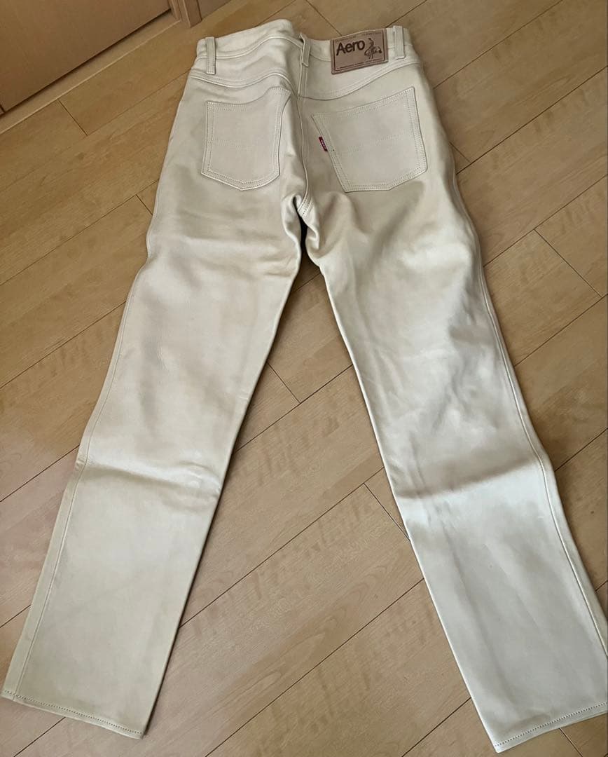 Aero Leather 馬革　レザーパンツ　サイズ32
