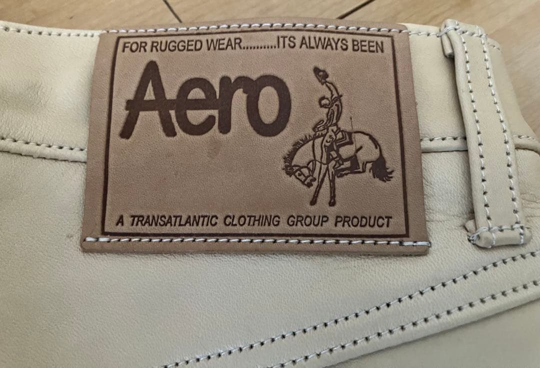 Aero Leather 馬革　レザーパンツ　サイズ32