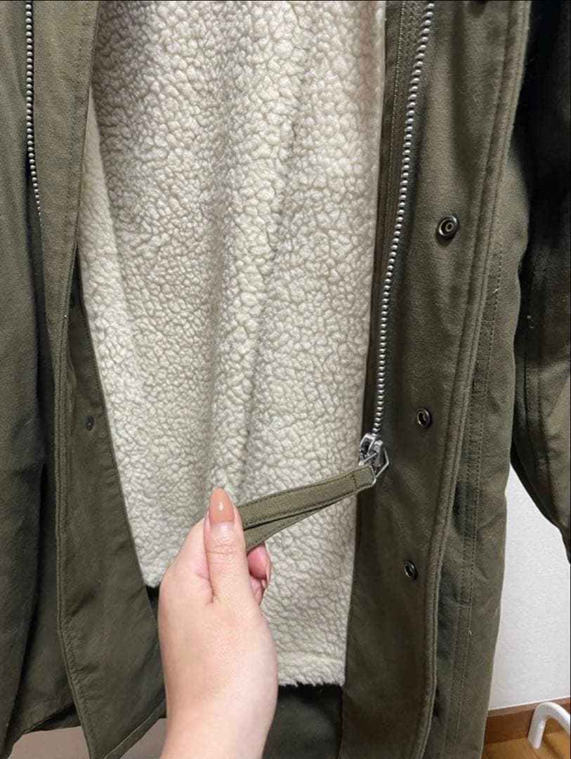 FR2 NO PHOTOS 裏ボアモッズコート カーキ　XL 美品　冬用アウター