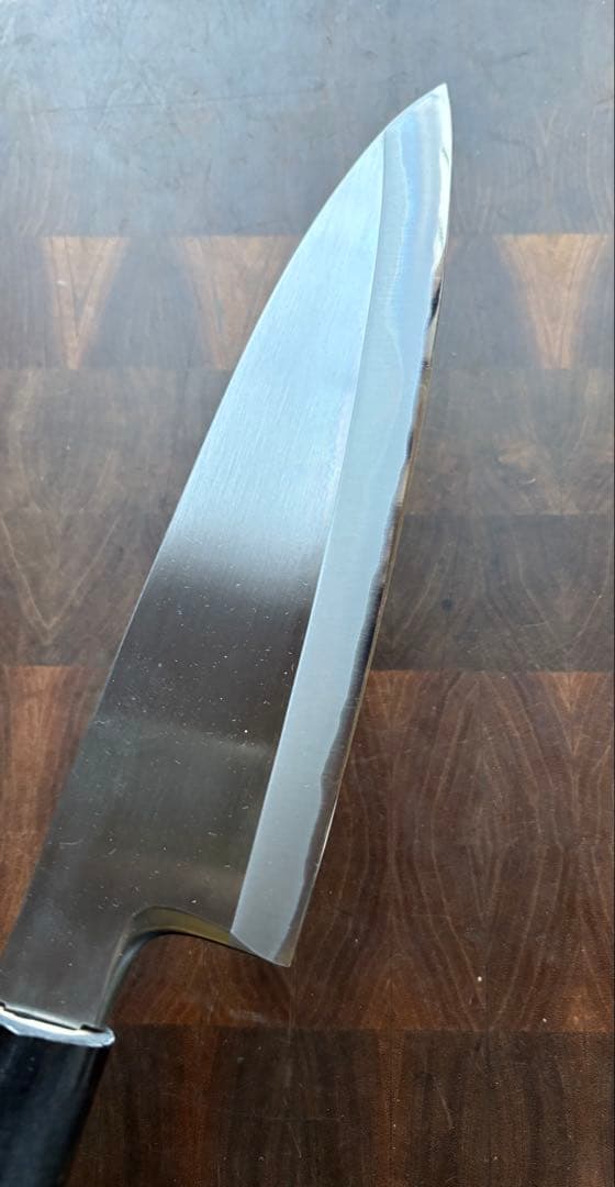 堺打刃物　霞　大　出刃　240mm 包丁　白鋼　和包丁　水牛朴柄　本職