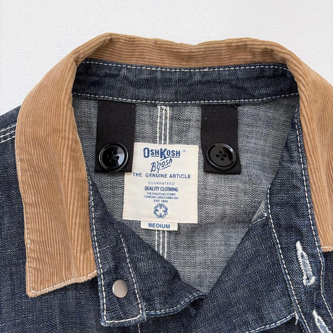 オシュコシュ　OSHKOSH Bgosh デニムカバーオール コーデュロイ