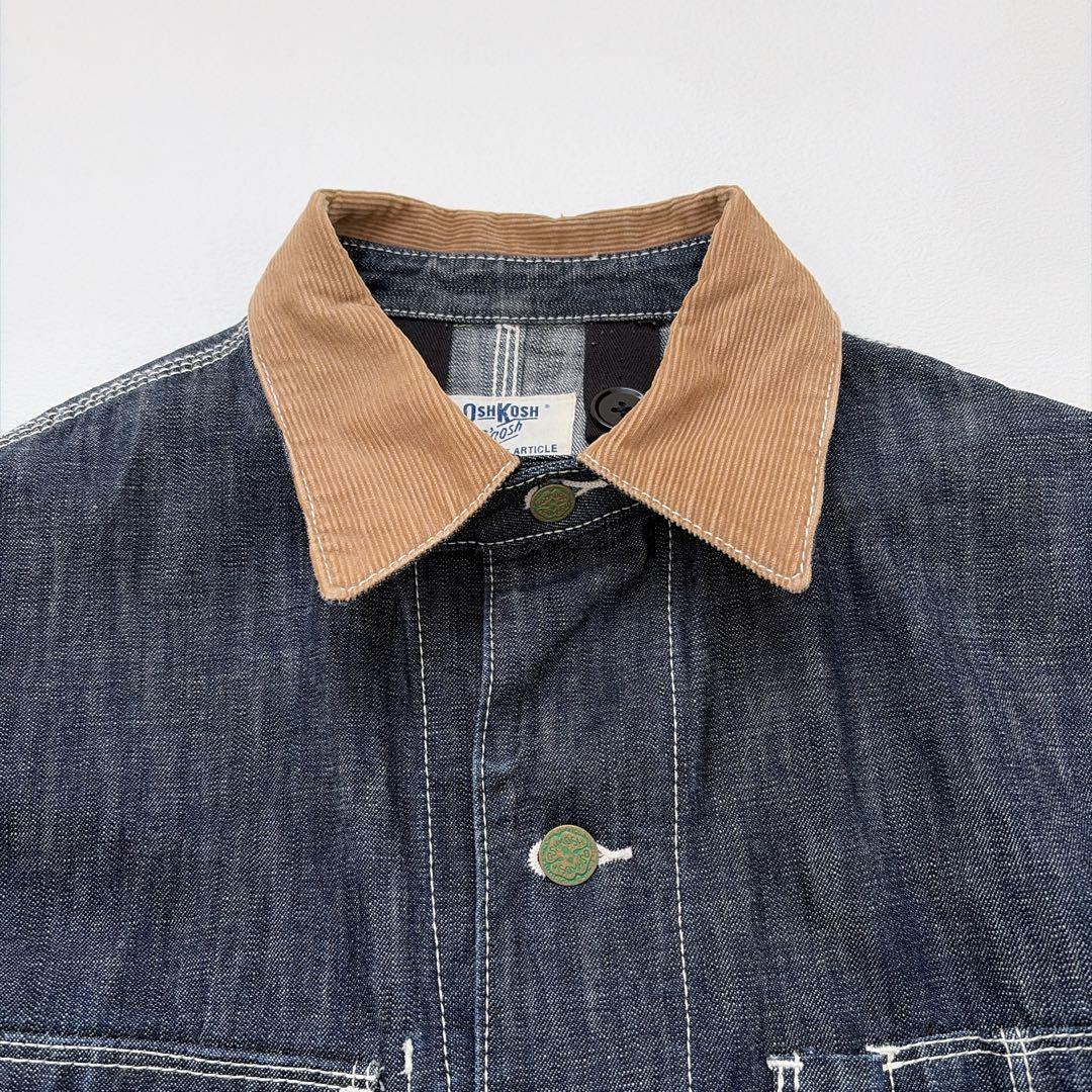 オシュコシュ　OSHKOSH Bgosh デニムカバーオール コーデュロイ