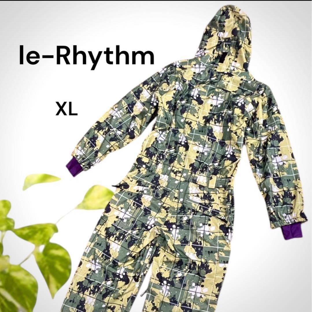 le-Rhythm 迷彩柄 スノーボードウェア オシャレ防寒つなぎ　XL(LL)