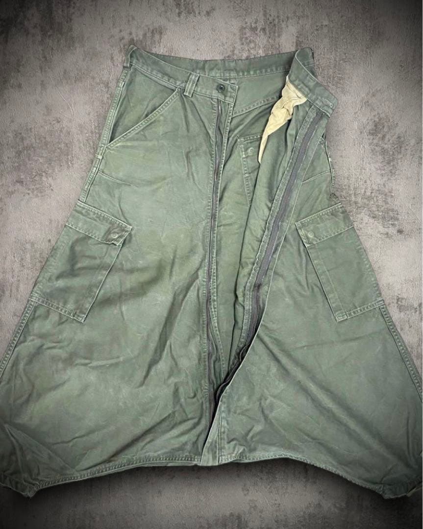 GANRYU 3Dカット 5ポケット サルエルパンツ　military y2k