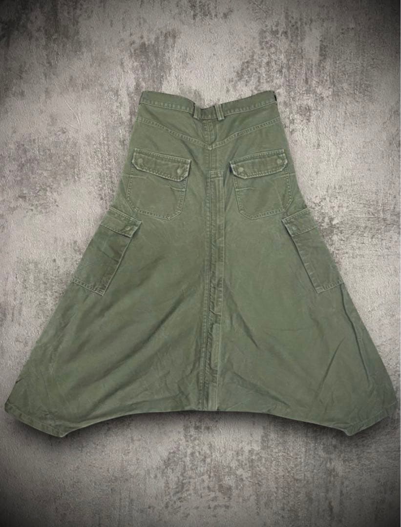 GANRYU 3Dカット 5ポケット サルエルパンツ　military y2k