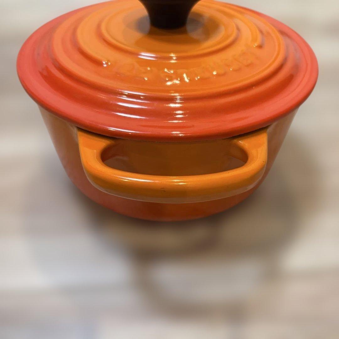 LE CREUSET オレンジ 16cm 両手鍋