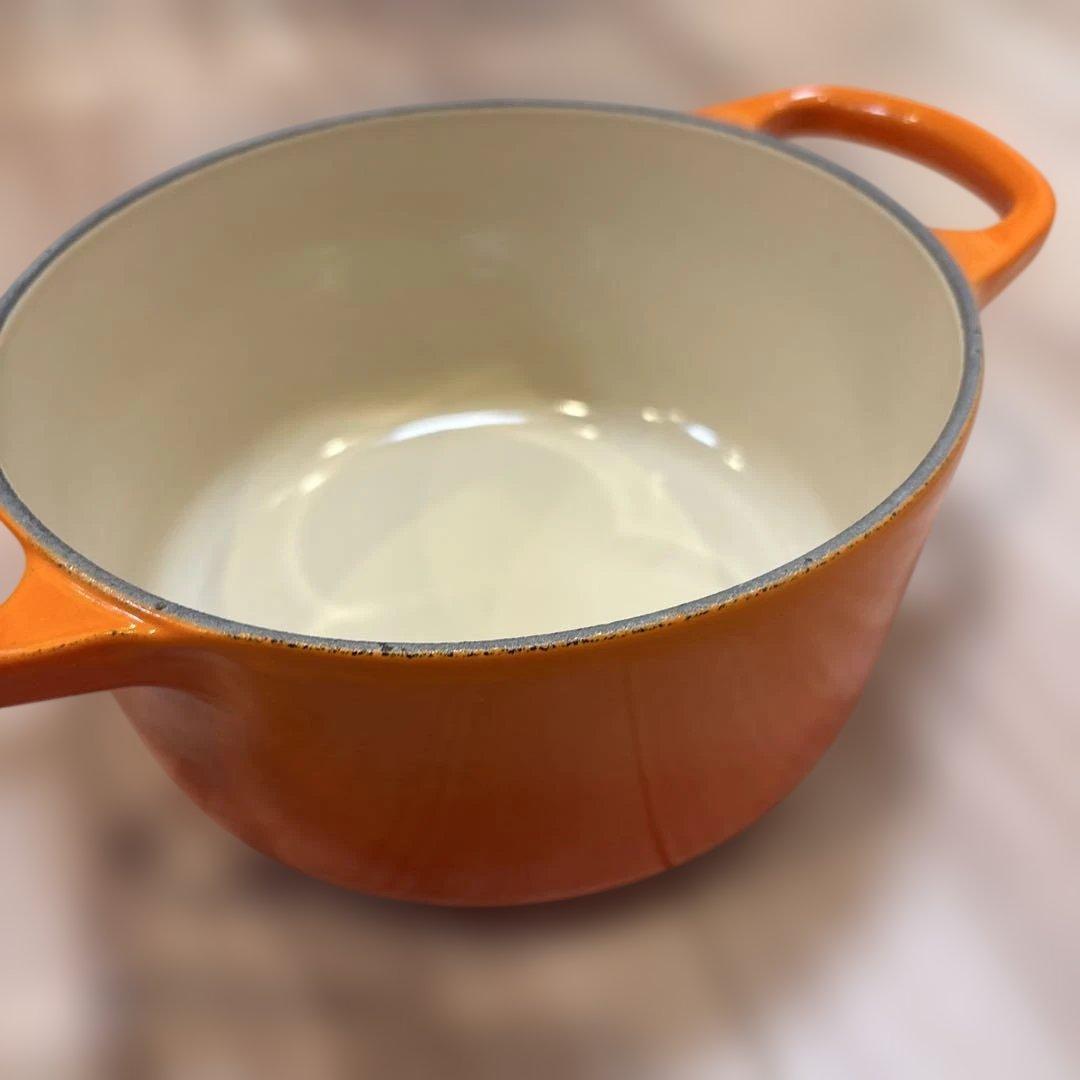 LE CREUSET オレンジ 16cm 両手鍋