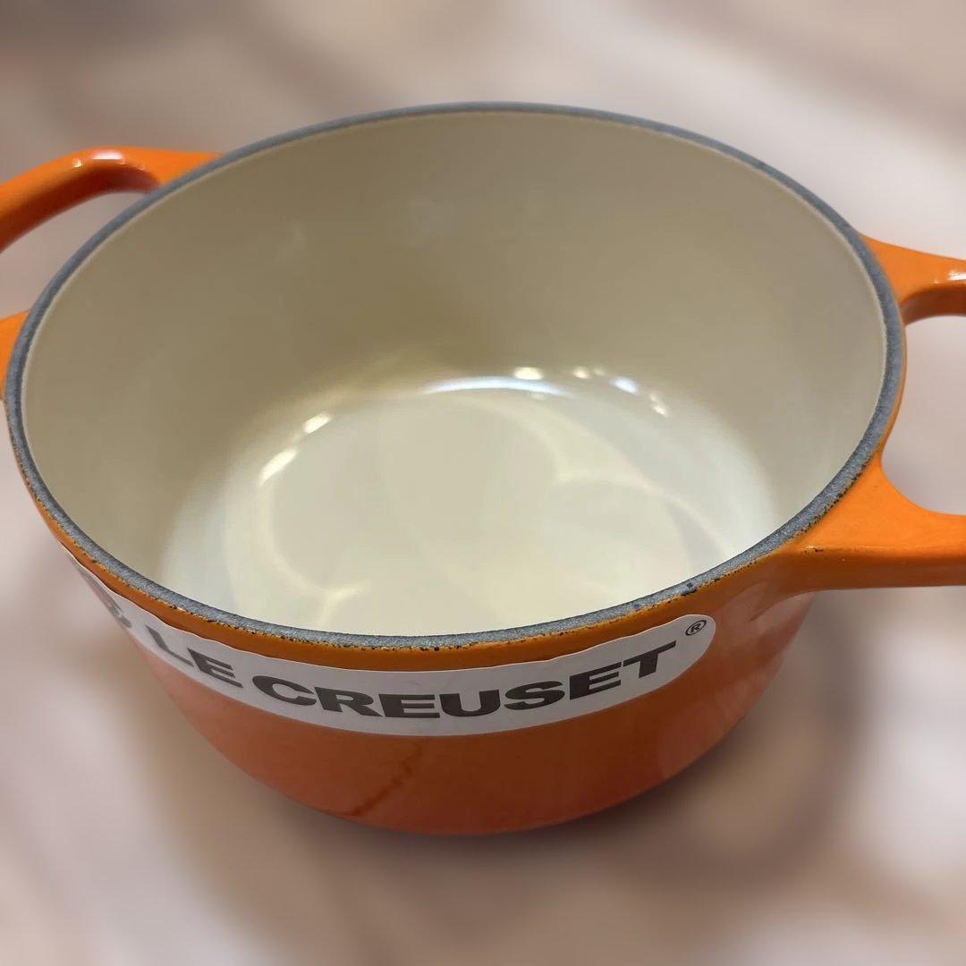 LE CREUSET オレンジ 16cm 両手鍋