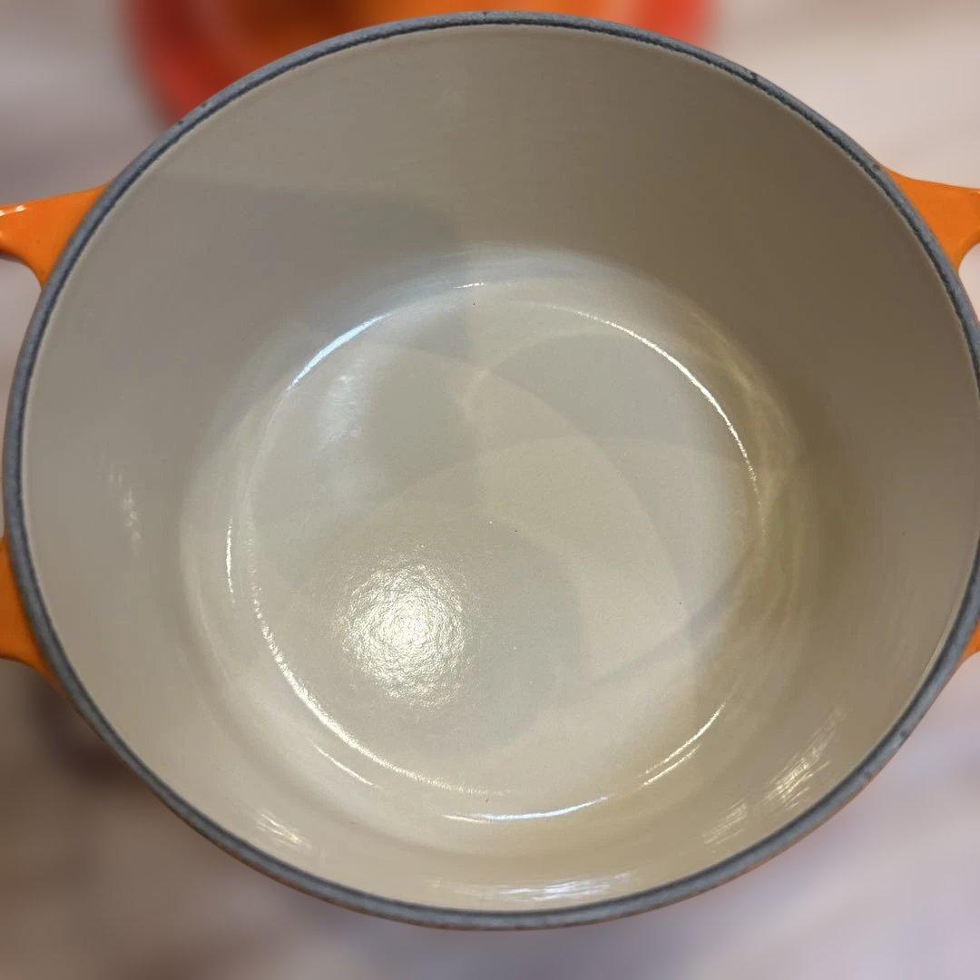LE CREUSET オレンジ 16cm 両手鍋