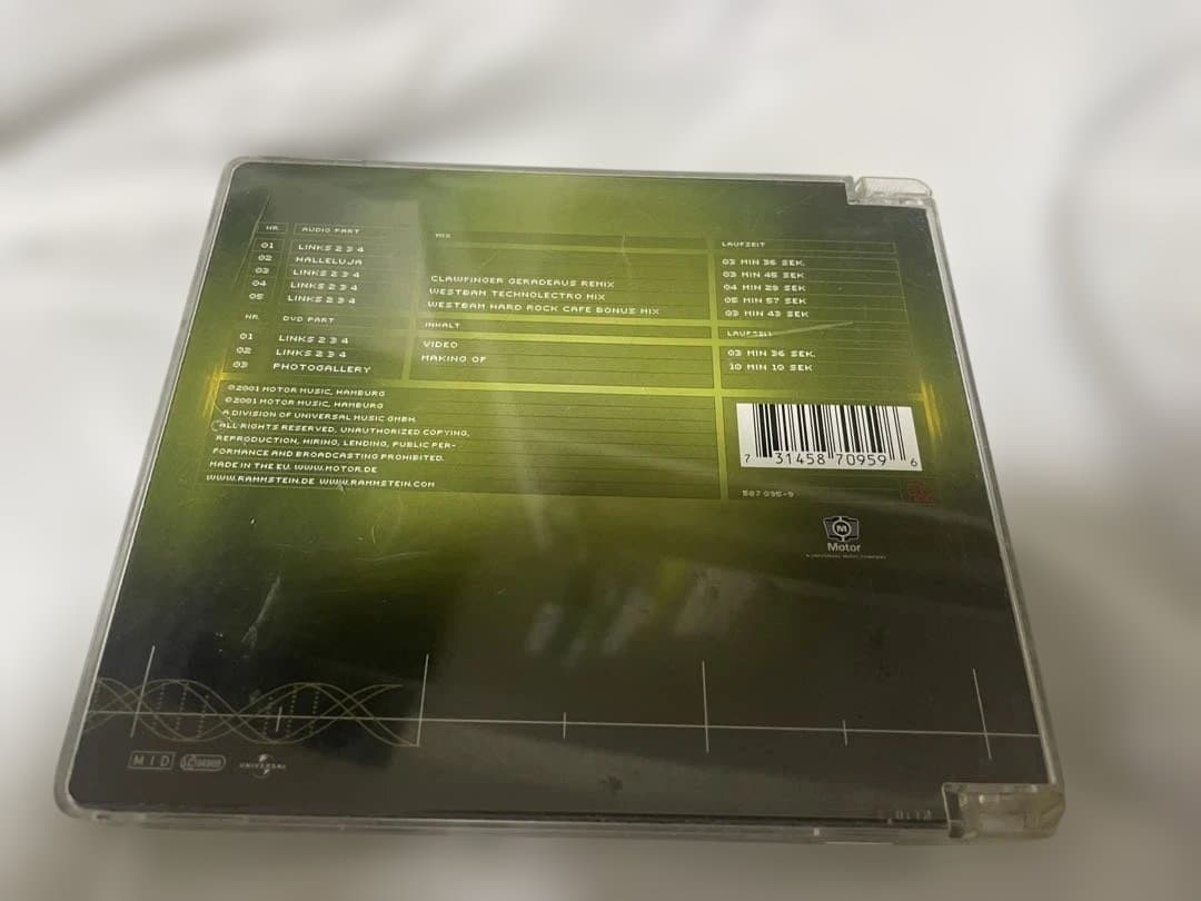 洋楽 Rammstein Links234 DVD