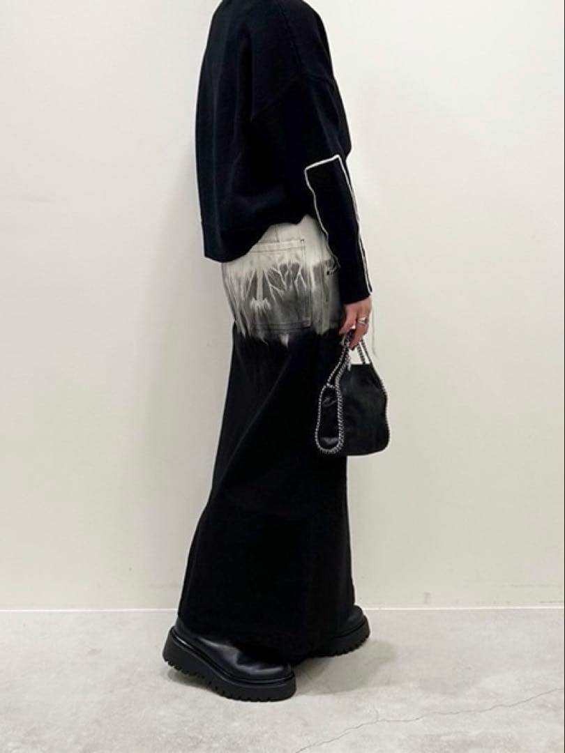 スカート Mame Kurogouchi Gradient Dye Denim Skirt