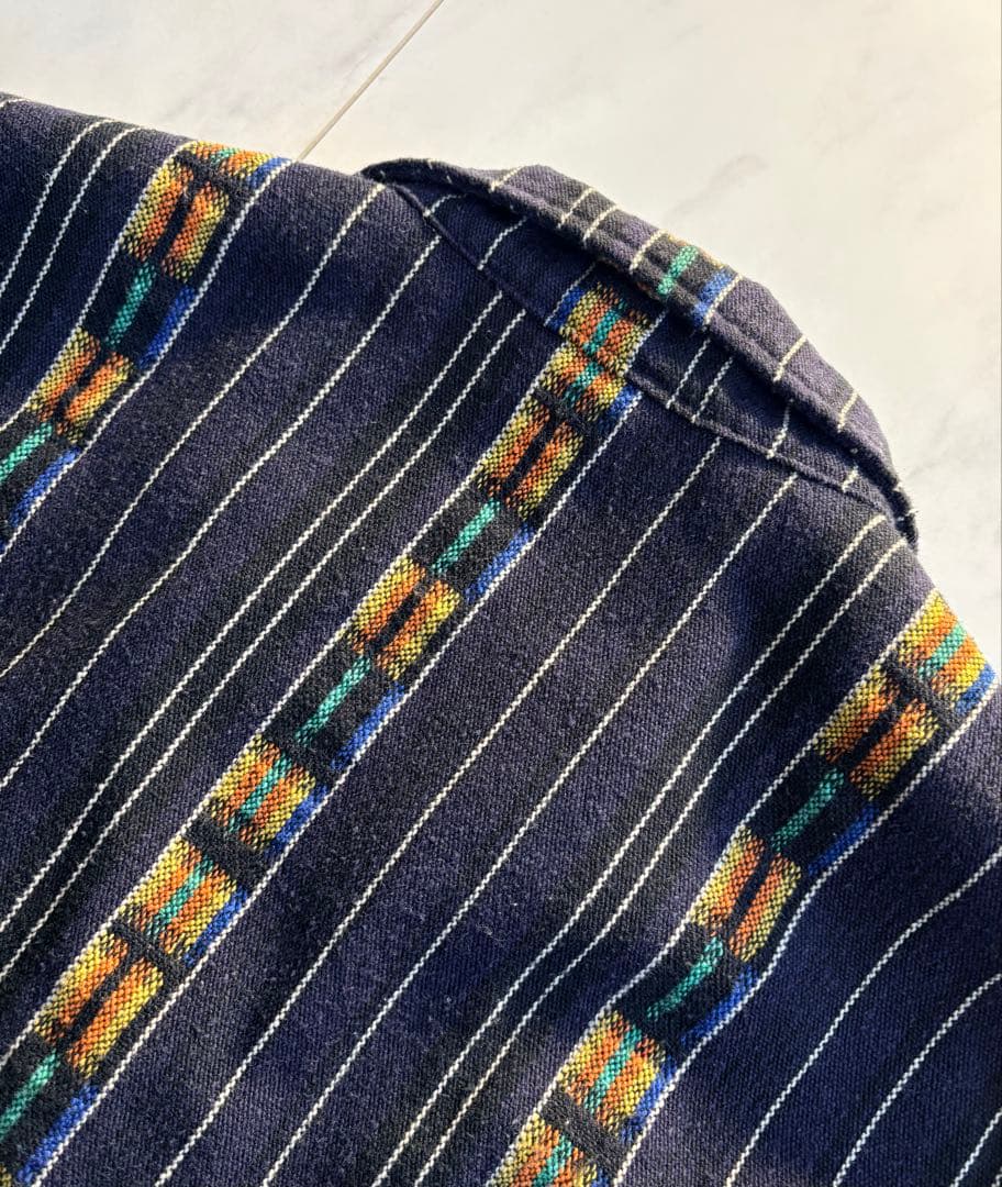 極美品 テンダーロイン グアテマラ T-GTM JKT ネイビー ネイティブ M