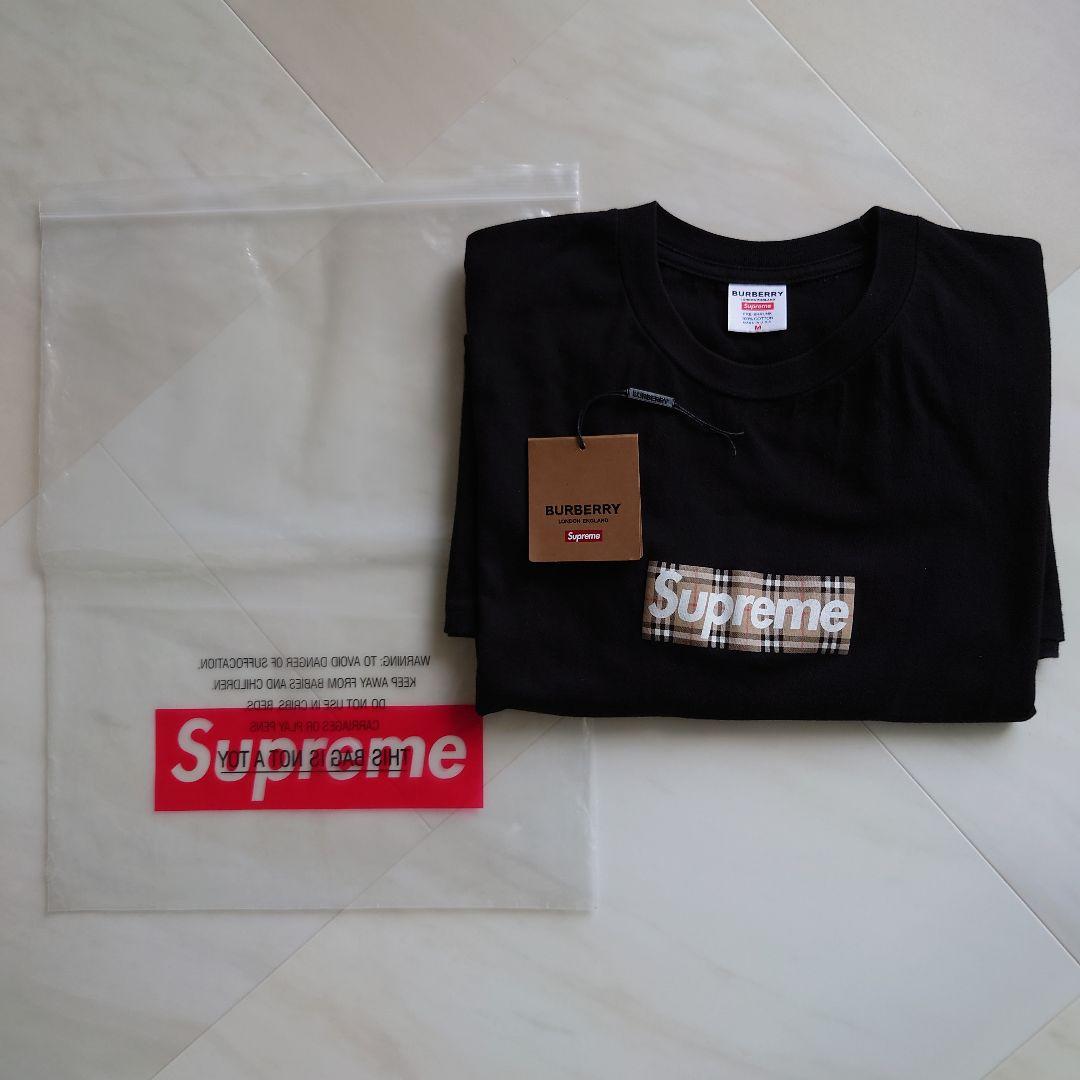 トップス Supreme Burberry Box Logo Tee
