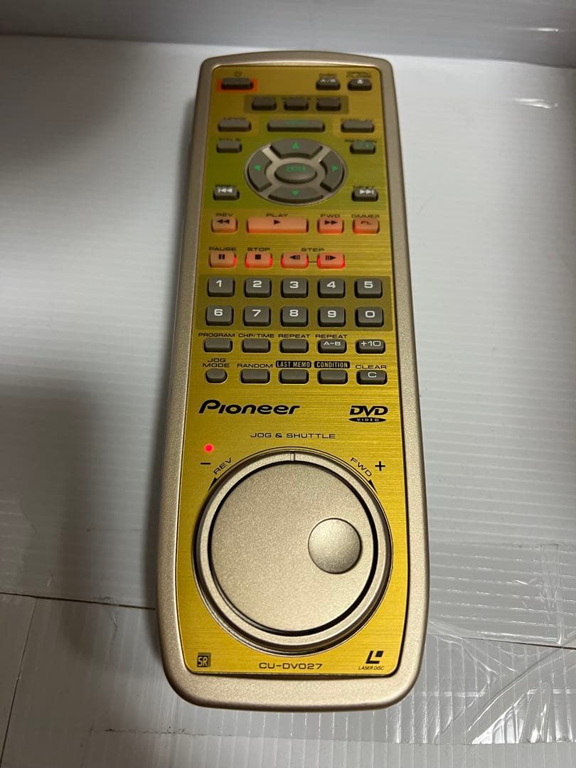 希少 Pioneer パイオニア LDプレーヤーリモコン　　CU-DV027