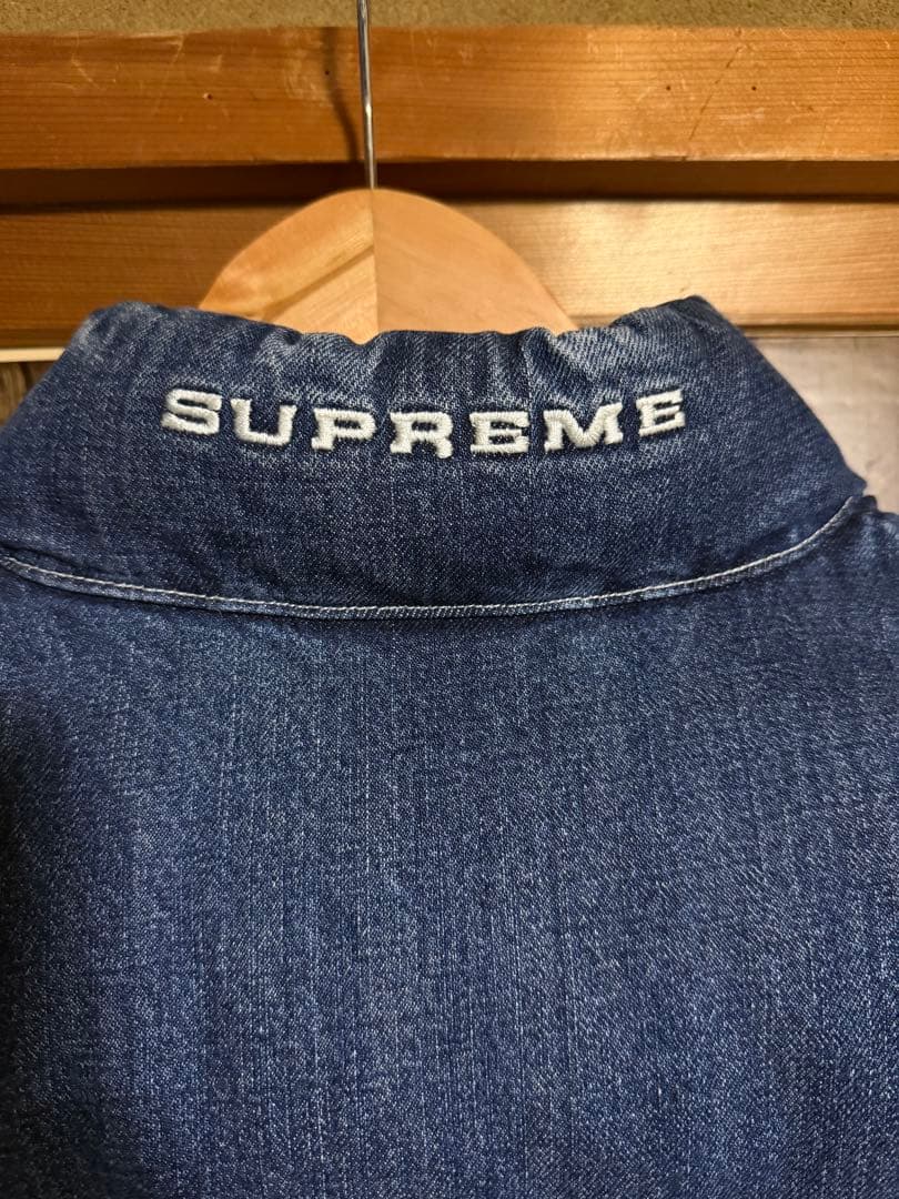トップス Supreme NIKE Denim Puffer Vest
