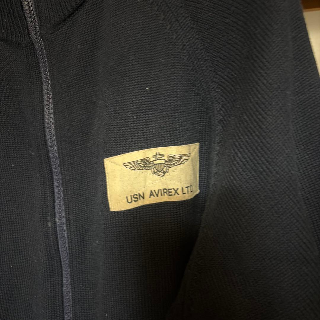 E*e様 アヴィレックス TOPGUN ニットブルゾン ドライバーズニット ジャ