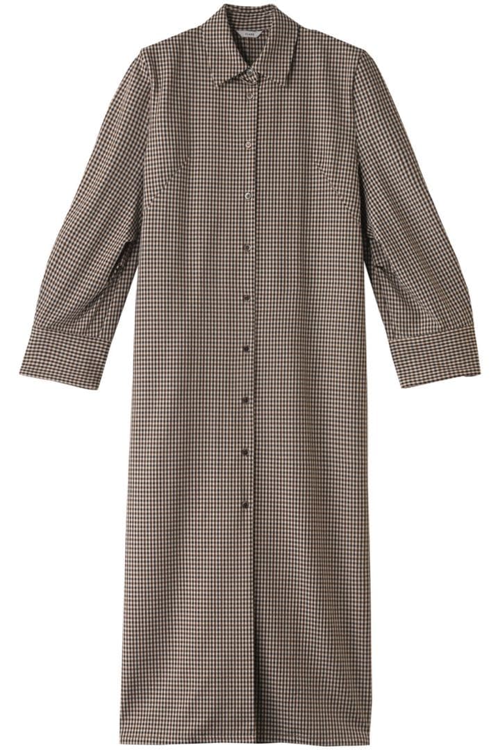 ジャケット・アウター CLANE POWERSHOULDER CHECK SHIRT ONEPIECE
