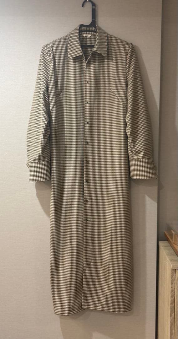 ジャケット・アウター CLANE POWERSHOULDER CHECK SHIRT ONEPIECE