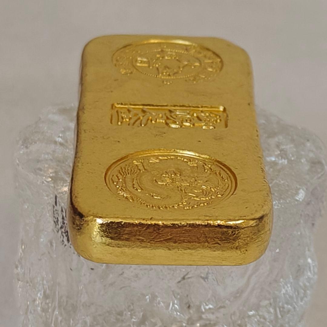 金塊　古銭　古代中國　硬貨 古金 大清 地金 金錠　漢字刻印 龍 辰　上上足赤