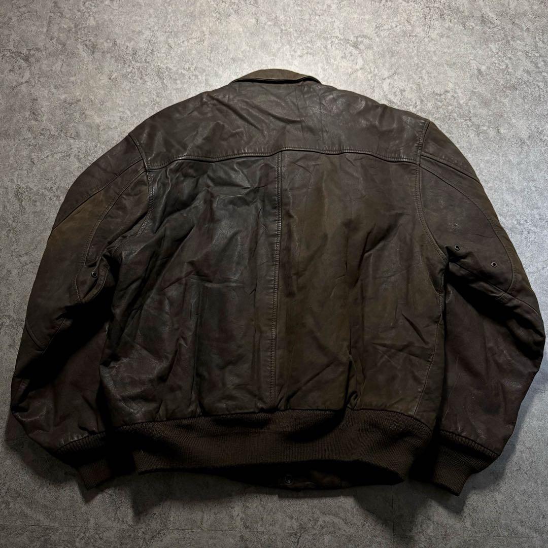 【90s vintage】フライトジャケット　A-2 L レザージャケット　本革