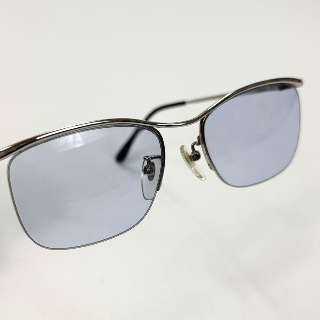 GUCCI サングラス リムレス ブルーレンズ メタルフレーム