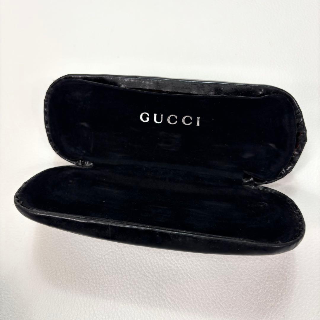 GUCCI サングラス リムレス ブルーレンズ メタルフレーム