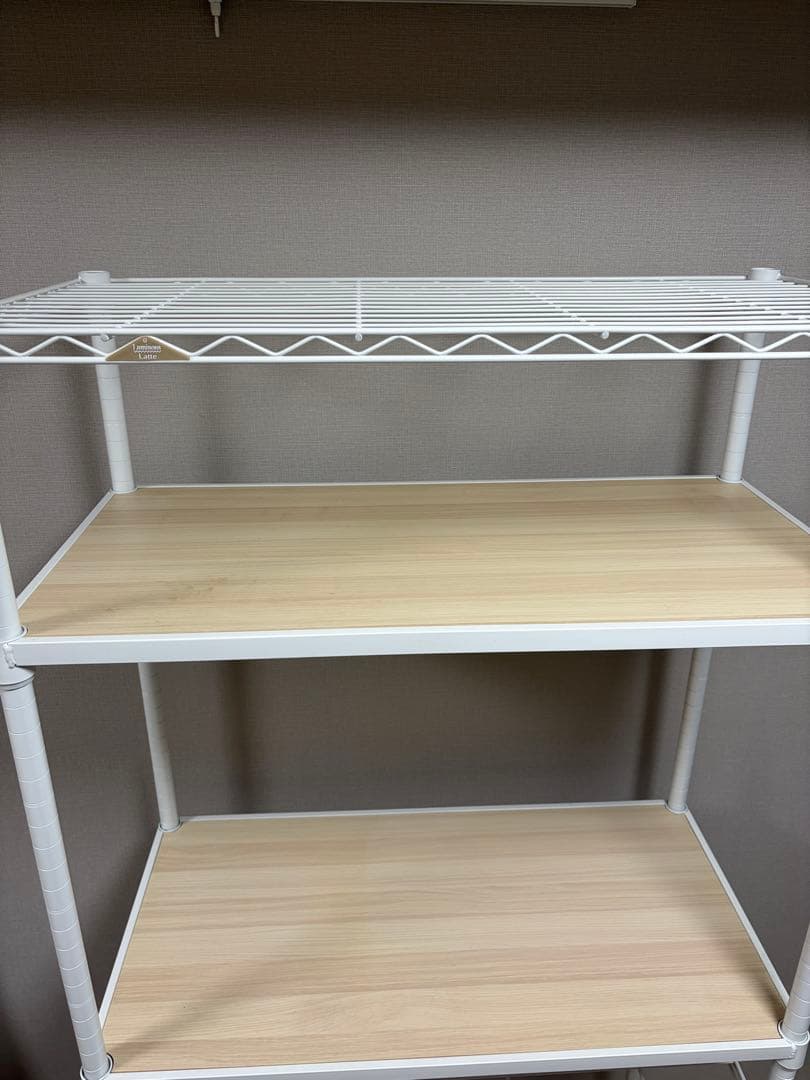 【使用1年美品/送料込み】ルミナス　キッチンラック　81cm幅(追加棚板付き)