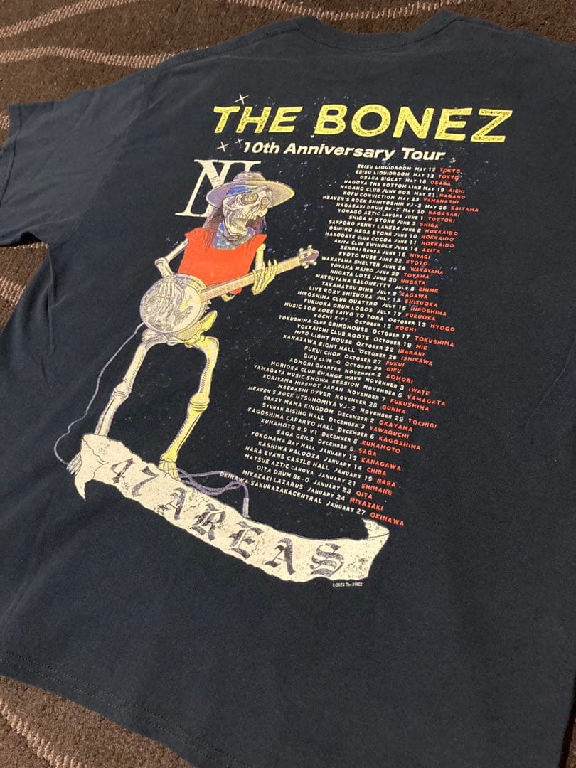 THE BONEZ 10th Anniversary 47 Tour Tシャツ