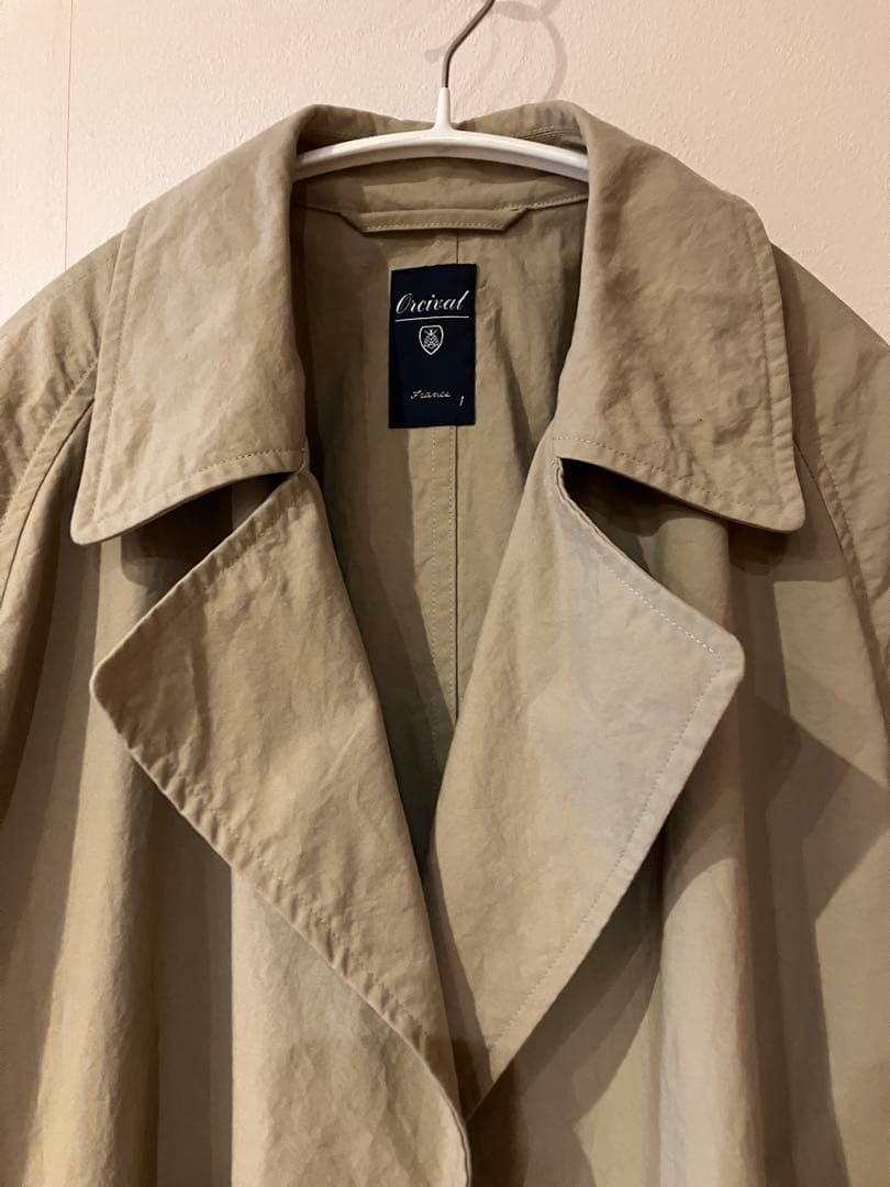 値下げ!ORCIVAL bshop別注ナイロンOXコート WOMENベージュ