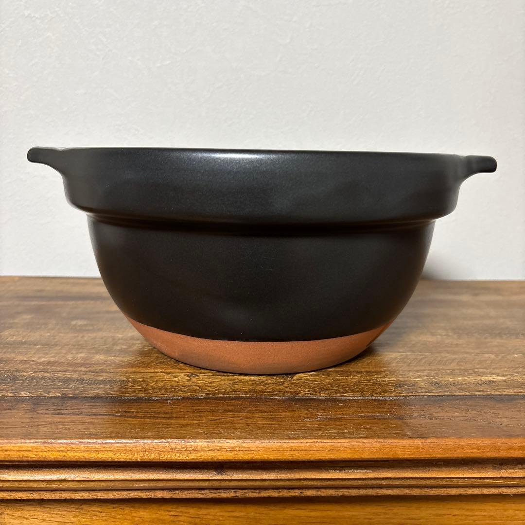 【美品】ハリオ　フタがガラスのご飯釜２〜３合用　直火専用