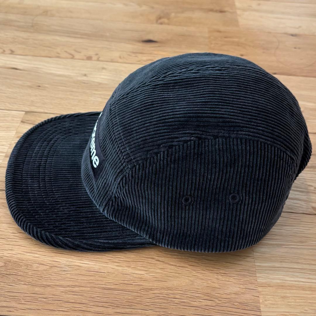 Supreme 25SS Corduroy Camp Cap 黒 コーデュロイ