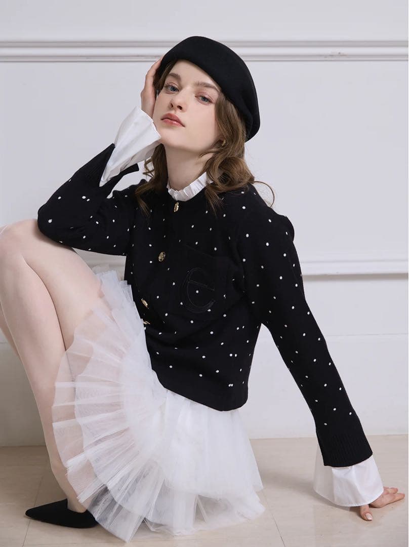 eimy istoire 新品Attached collar カーディガン