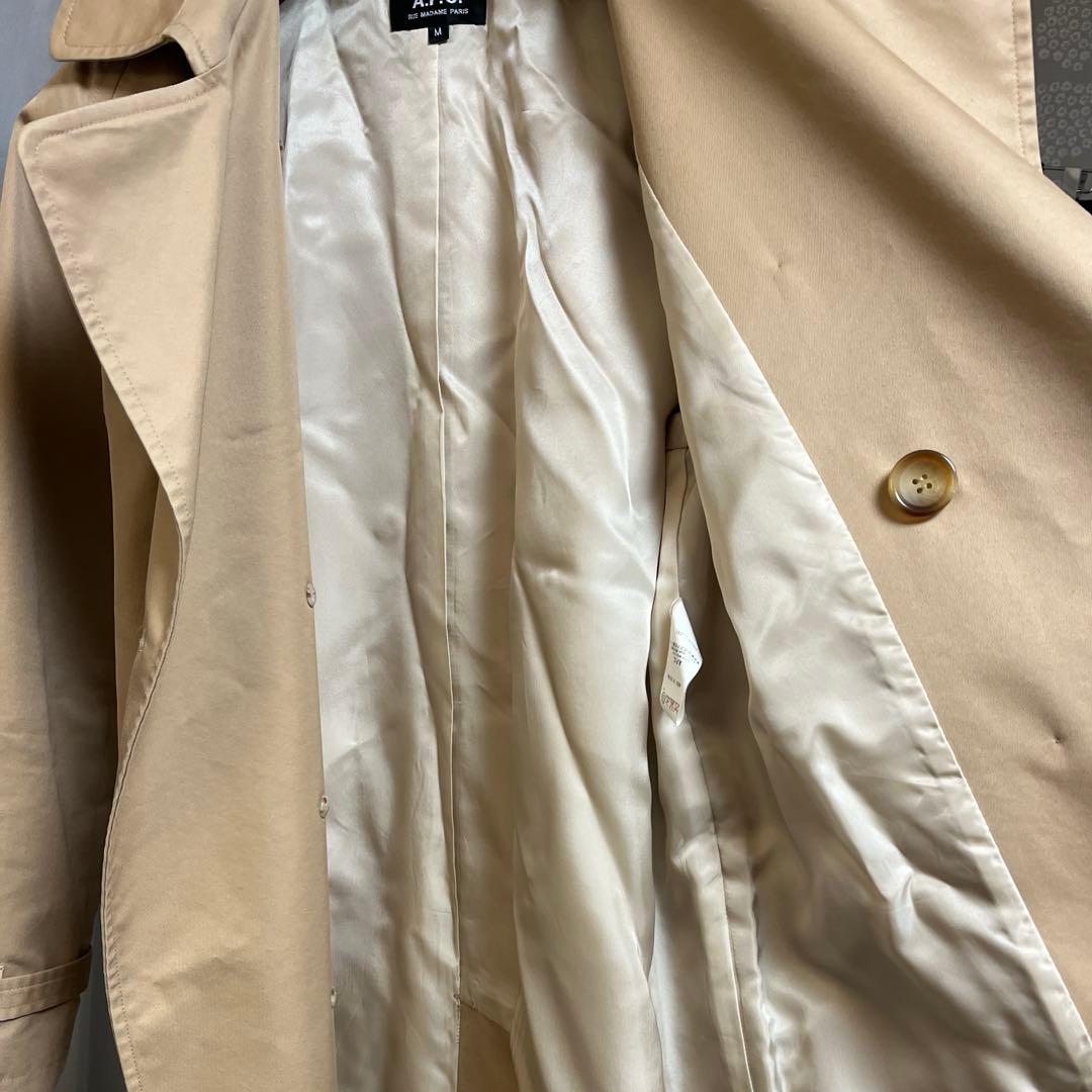 【美品】 A.P.C. アーペーセー トレンチコート ロングコート ベージュ M