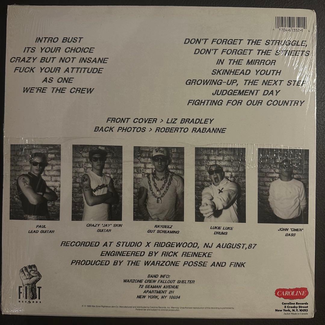 Warzone/Don't Forget 〜 12”レコード NYHC