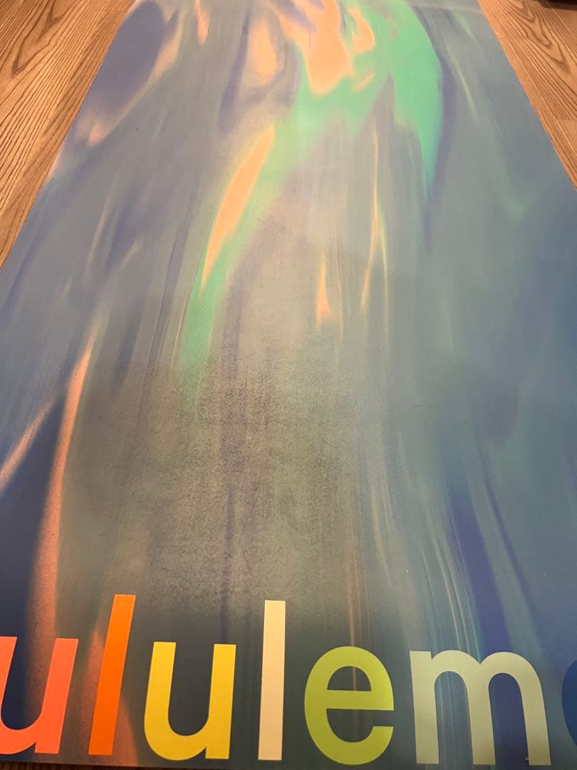 lululemon ヨガマット 青と緑のグラデーション