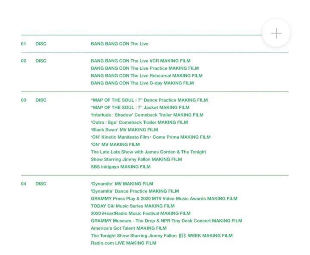 BTS  Memories2020  Blu-ray 日本語字幕入り　メモリーズ