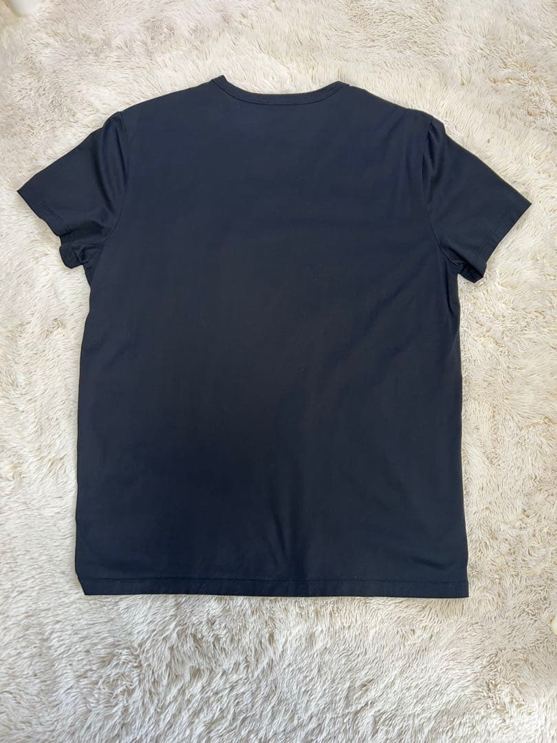 モンクレール　ダブルロゴTシャツ XLサイズ　ブラック